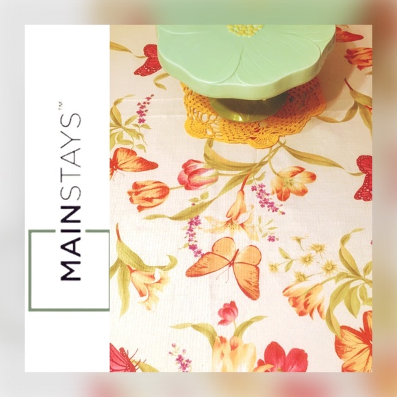 Mainstays Other - 🏠 Mainstays Floral Butterfly Rectangle Tab…
